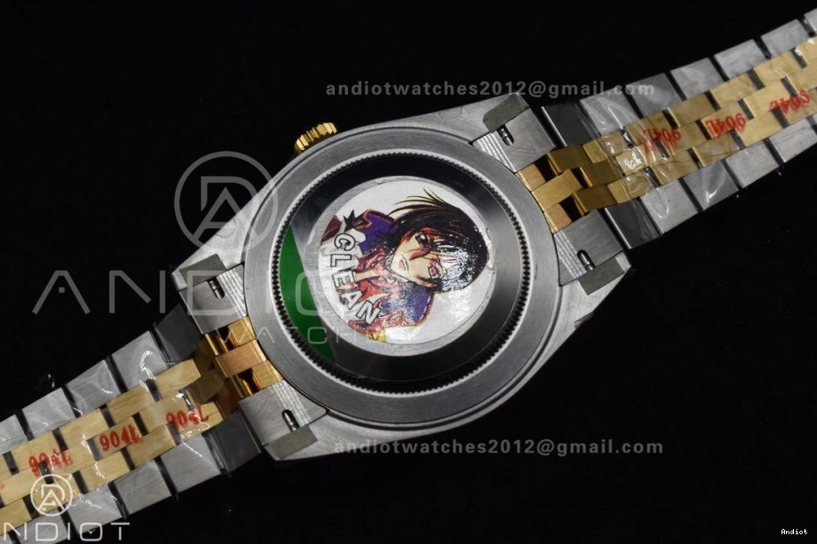 SS VR3235 DateJust Steel Clean Edition YG 41 Bracelet Black 1:1 126333 Stick on Dial Best 904L Jubilee 0425